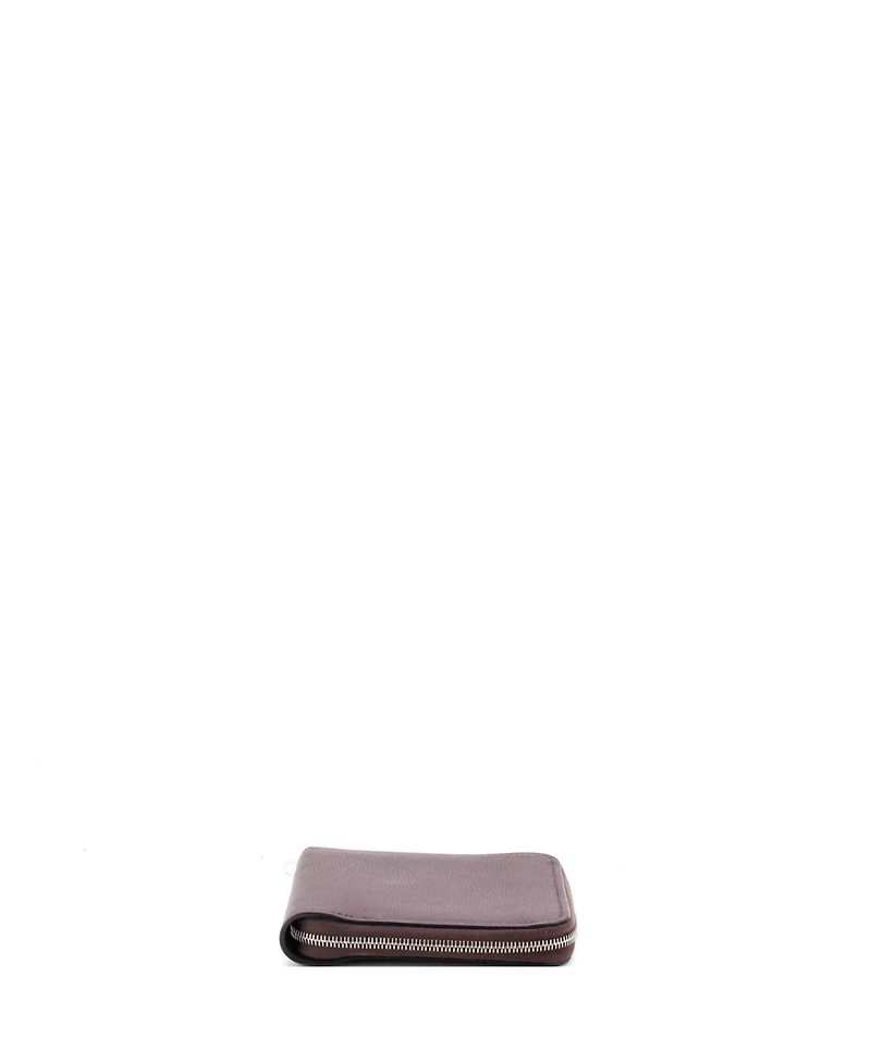 Pre-Owned Hermes Compact Zipengo H Verso Bifold Wallet Leather