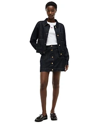 Tommy Hilfiger Women's Cotton Collared Denim Jacket