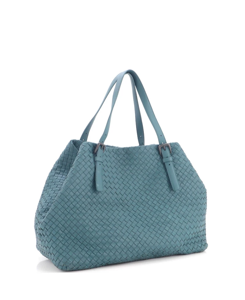 Pre-Owned Bottega Veneta Large A-Shape Tote Intrecciato Nappa