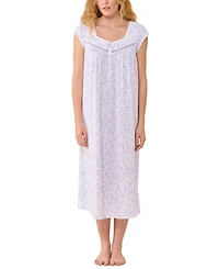 Eileen West Women's Cotton Jersey Knit Long Nightgown