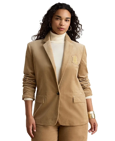 Lauren Ralph Lauren Women's Corduroy Single-Button Blazer