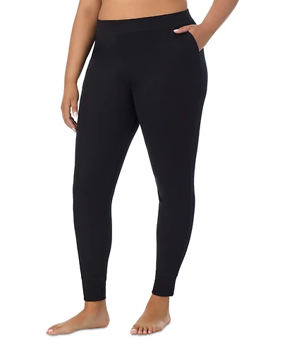 Cuddl Duds Plus Thermal Waffle-Knit Leggings