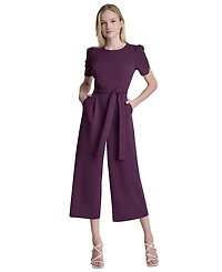 Dkny Women's Crewneck Short-Sleeve Jumpsuit