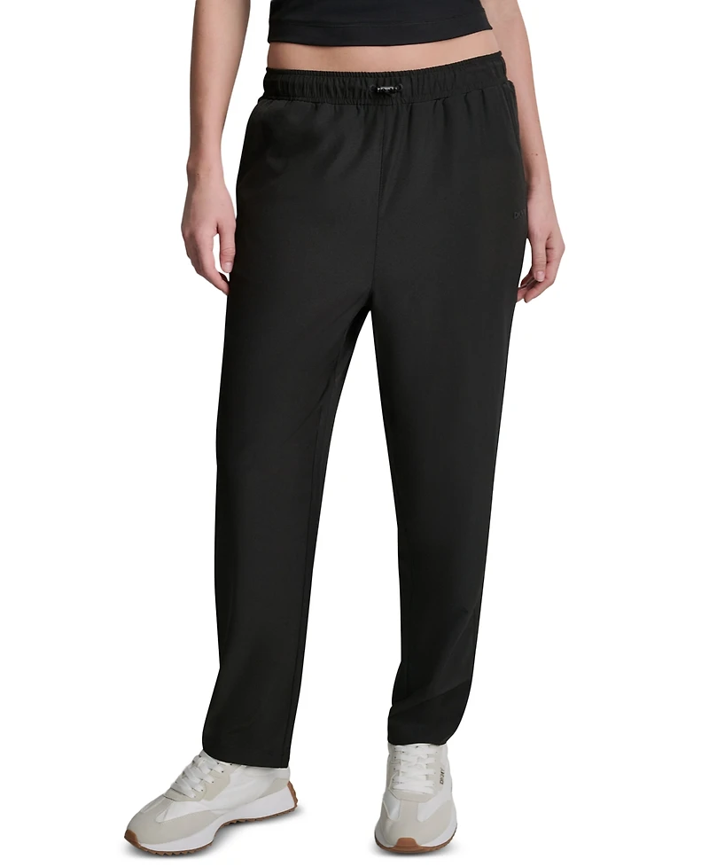 Dkny Sport Women's High-Rise Tapered Straight-Leg Pants