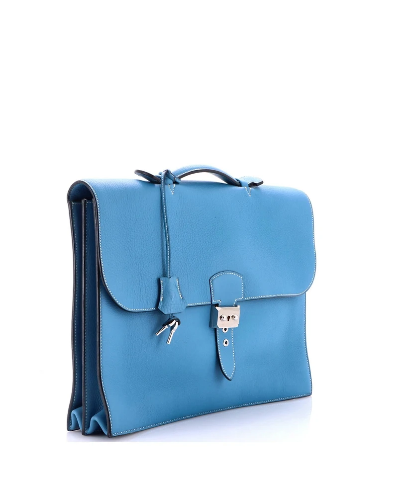 Pre-Owned Hermes 38 Sac a Depeches Bag Togo