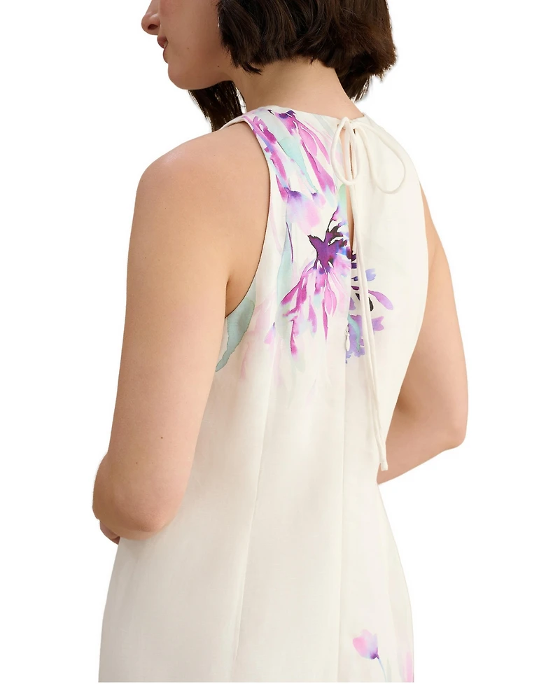 Hobbs London Women's Ira Embroidered V-Neck Midi Dress