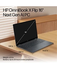 Hp OmniBook X Flip 2-in-1 Touchscreen 16" Laptop
