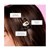 Gimme Beauty Lay Flat Claw Clip Set Non-Slip, Sleek Accessory Pack Perfect for Fine Hair Comfortable, All-Day Hold with Firm Grip 8 Pack