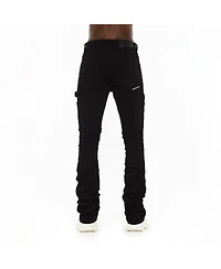 Hvman Chosen To Prevail x Cult Men's Mars Loose-Fit Bootcut Cargo Denim Jeans