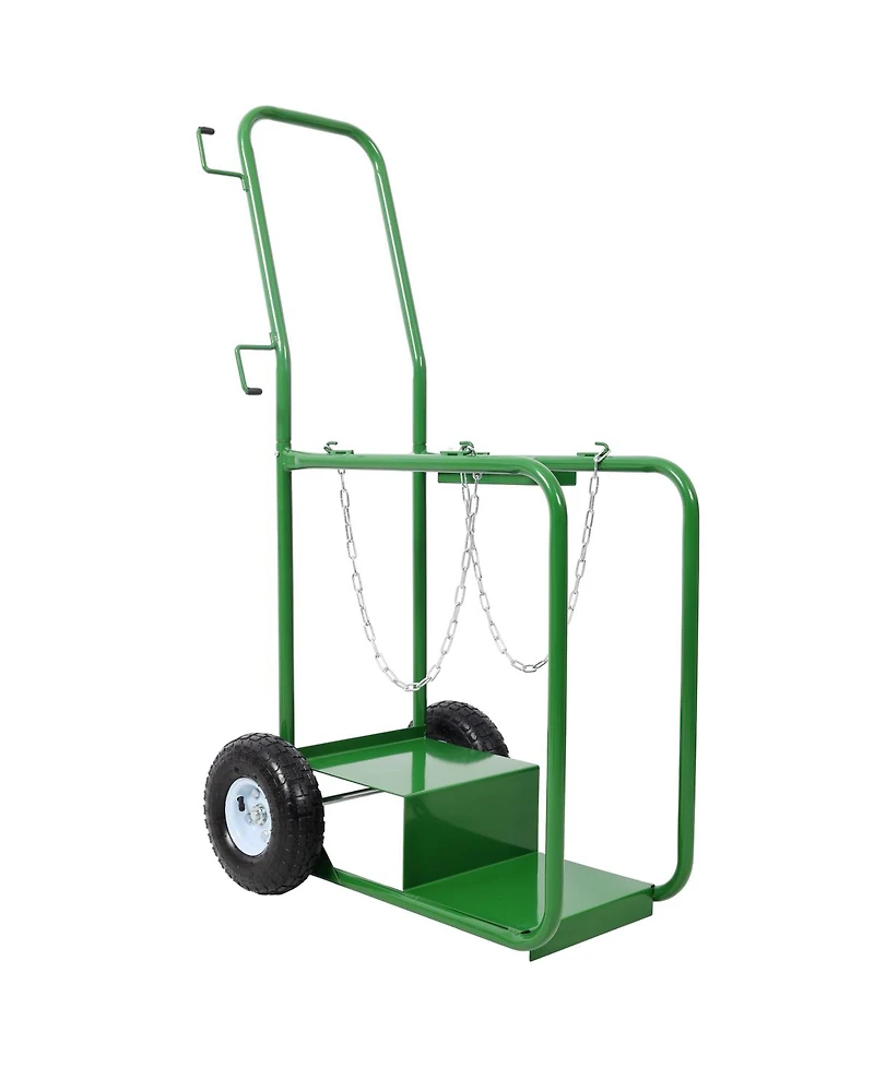 Streamdale Furniture Dual Cylinder Cart, 440lb Capacity Welding Tank Hand Truck with Pneumatic Wheels