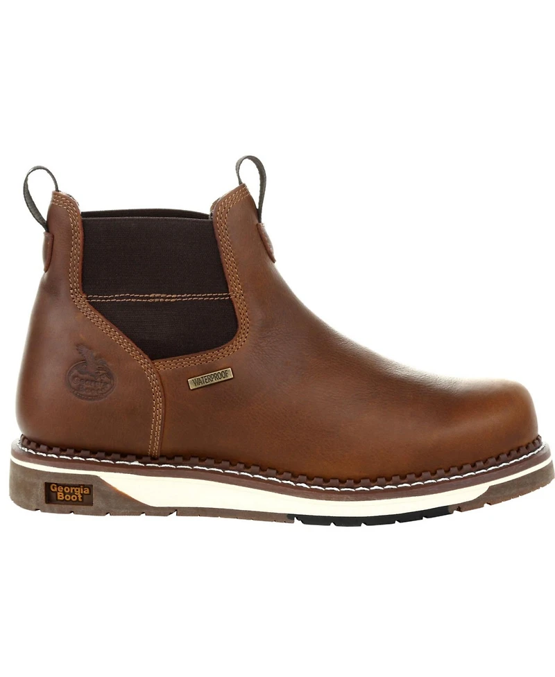 Georgia Boot Men's Amp Lt Wedge Waterproof Chelsea Work