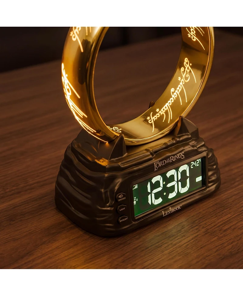 Lexibook Lord of the Rings RL805LR 8.86" One Ring Nightlight Backlit-lcd Alarm Clock