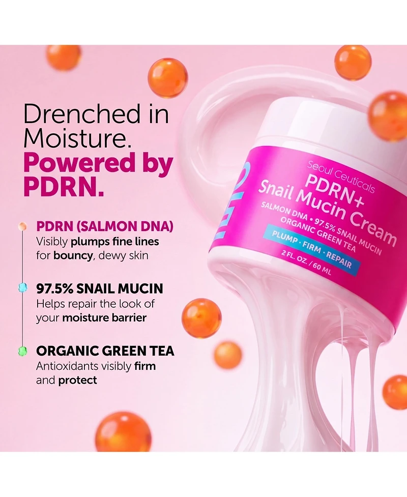 Seoul Ceuticals Korean Pdrn Salmon Dna + Snail Mucin Cream