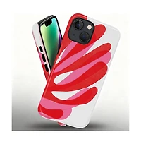 Lisen 2-Layer Durable Raised Camera Ring Phone Case for Apple iPhone 14