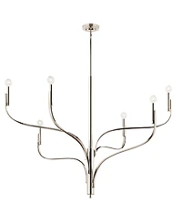 Kichler Livadia 47 1/4"W Polished Nickel 6-Light Chandelier