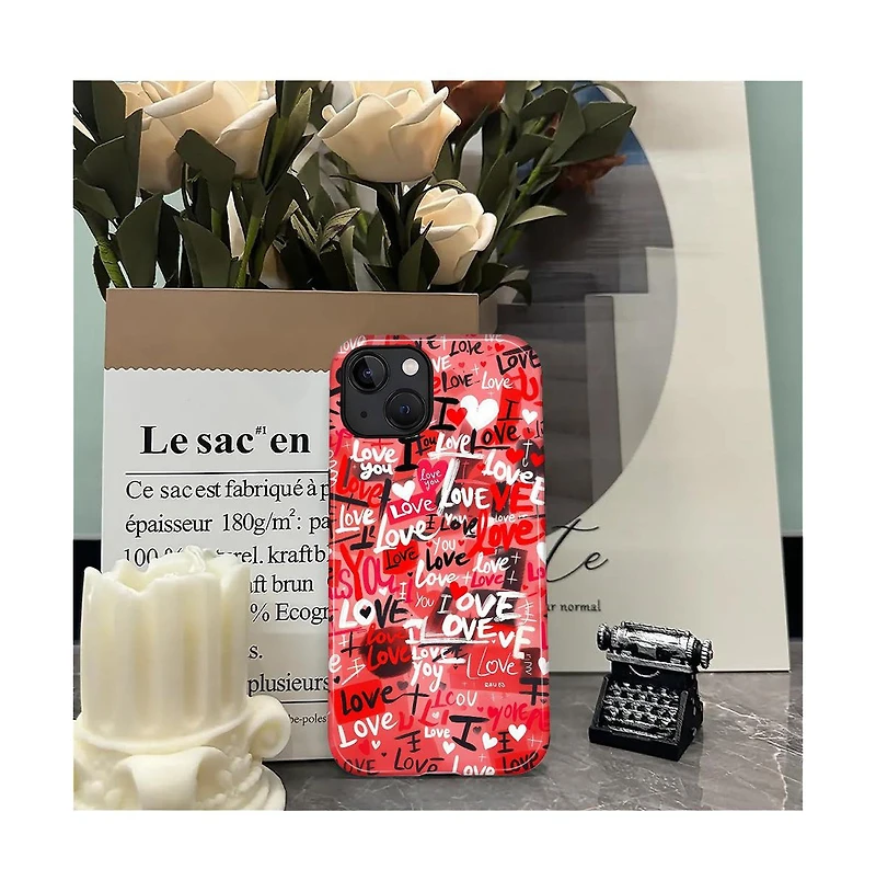 Lisen Phone Case Compatible with Apple iPhone Air, 2-Layer Durable, Love Overload