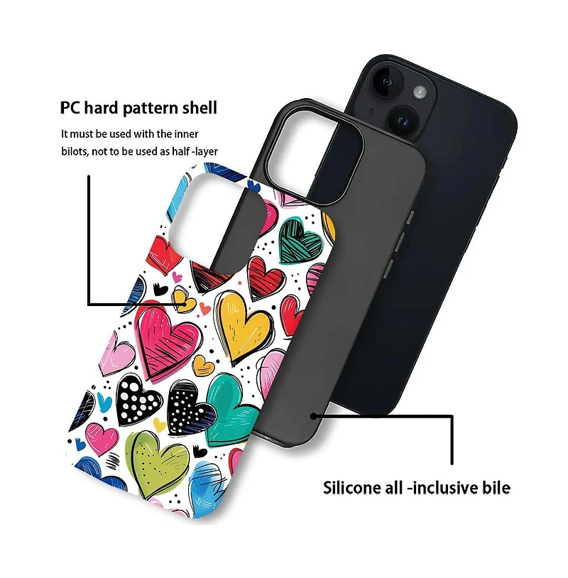 Lisen 2-Layer Phone Case for Apple iPhone 17 Pro Max