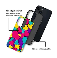 Lisen Bold Heart Pop 2-Layer Durable Phone Case Compatible with Apple iPhone 17 Pro Max