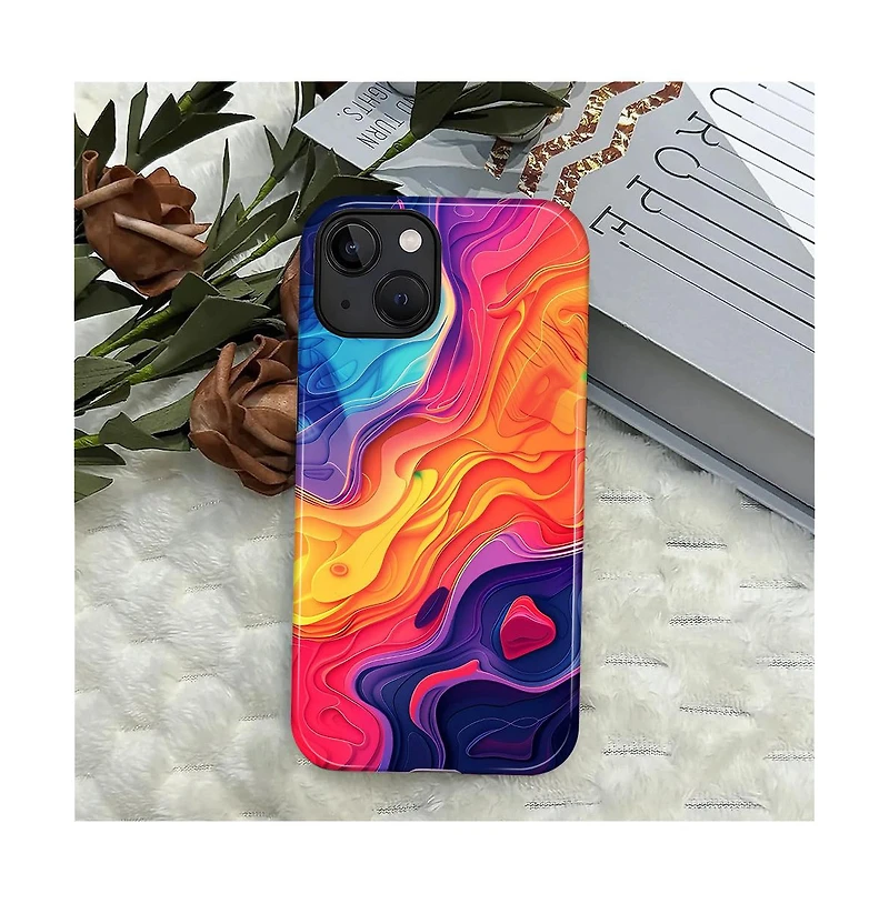 Lisen Dual-Layer Rugged Phone Case Compatible with Apple iPhone 16 Pro Max