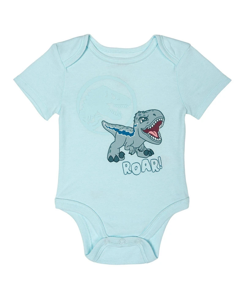 Jurassic Park Baby Boys Cosplay Bodysuit and Hat Set