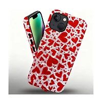 Lisen Crush Hearts Dual-Layer Phone Case Compatible with Apple iPhone 14 Pro