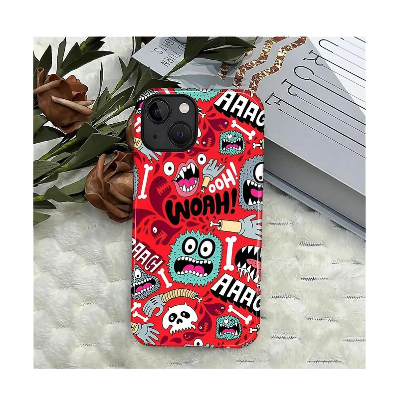 Lisen Monster Panic Dual-Layer Phone Case Compatible with Apple iPhone Air