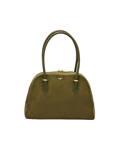 Fable England Amelia Faux Suede Shoulder Bag