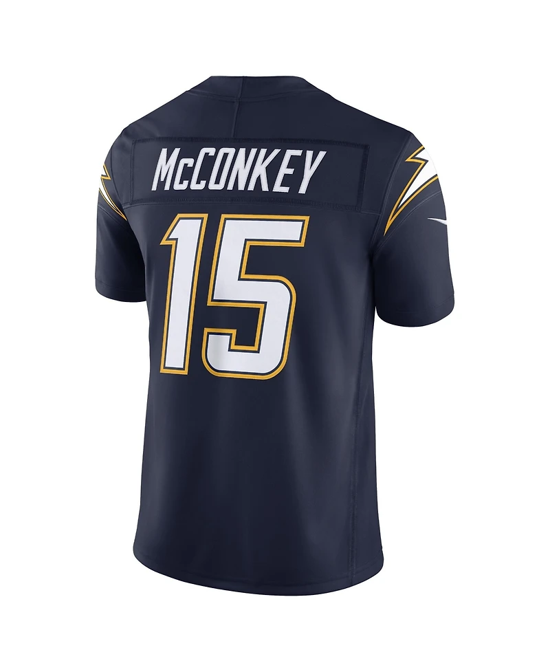 Nike Men's Ladd McConkey Navy Los Angeles Chargers Alternate Super Vapor F.u.s.e. Stitched Limited Jersey