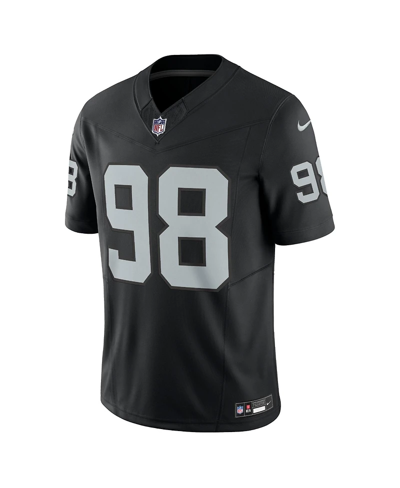 Men's Nike Maxx Crosby Black Las Vegas Raiders Vapor F.u.s.e. Limited Jersey