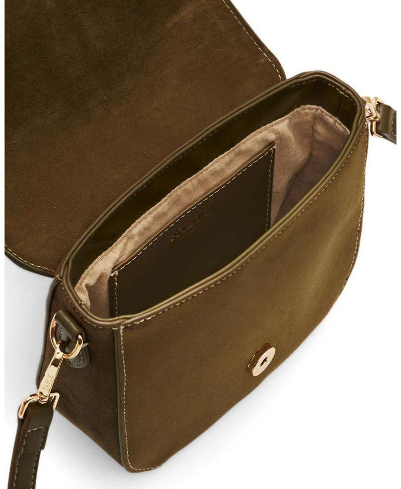 Fable England Beth Faux Suede Saddle Bag