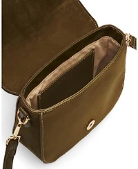 Fable England Beth Faux Suede Saddle Bag