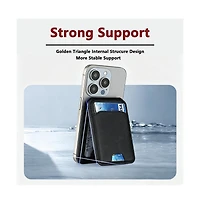 Artudatech MagSafe Magnetic Leather Card Holder for Apple Series 12-17 Models