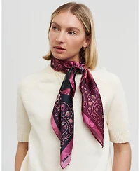 Fable England Women's Eve Narrative Medium Square Scarf