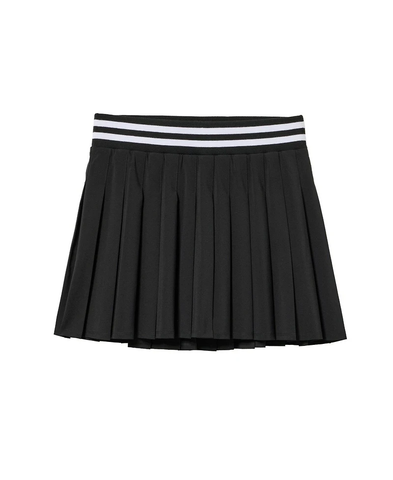 Torrid Plus Tru Stretch Woven Pleated Active Skirt With Bike Short