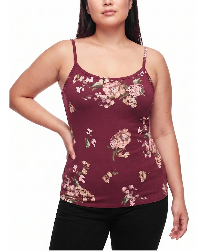 Torrid Plus Foxy Floral-Print Scoop Neck Camisole