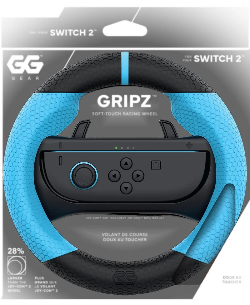 Gg Gear Gripz Wireless Racing Wheel and Controller Bundle for Nintendo Switch 2, Nintendo Switch, Pc, and Android