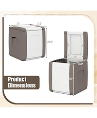 Slickblue Outdoor Deck Box with Lid for Package Storage and Garden Supplies