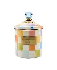 MacKenzie-Childs Confetti Check Small Canister