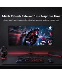 Z-edge UG40S 40" 21:9 Wqhd 3440x1440 144Hz 1ms Ips Gaming Monitor, FreeSync, Height/Tilt/Swivel Adjustable