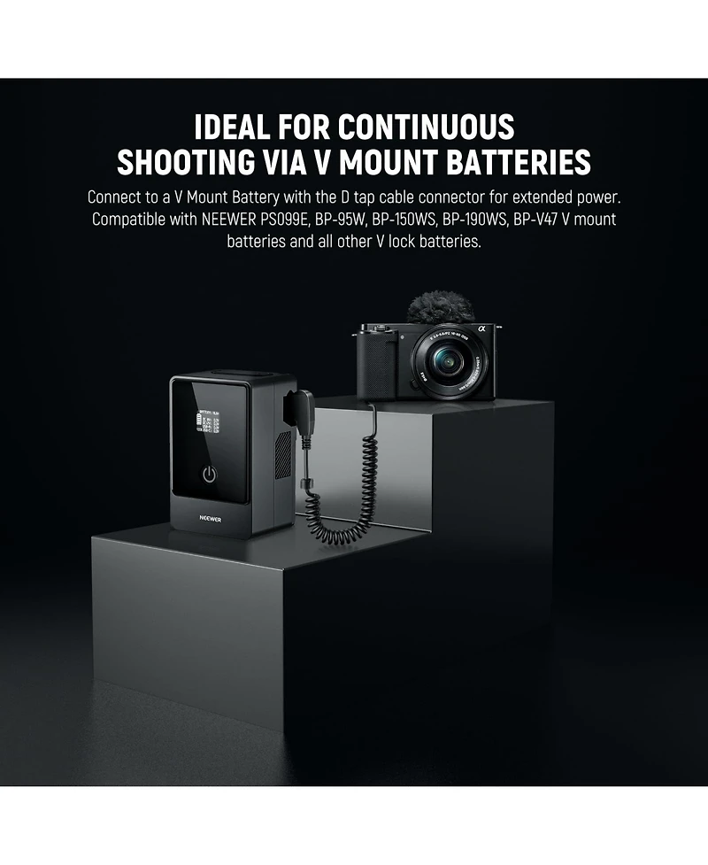 Neewer Vp-FW50 Camera Mounting Accessory for select Sony Np-f-series devices