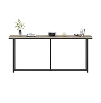 Slickblue 71-In Grey Entryway Console Table for Living Room and Hallway