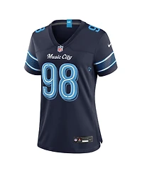 Nike Women's Jeffery Simmons Navy Tennessee Titans 2026 Rivalries Collection Game Jersey