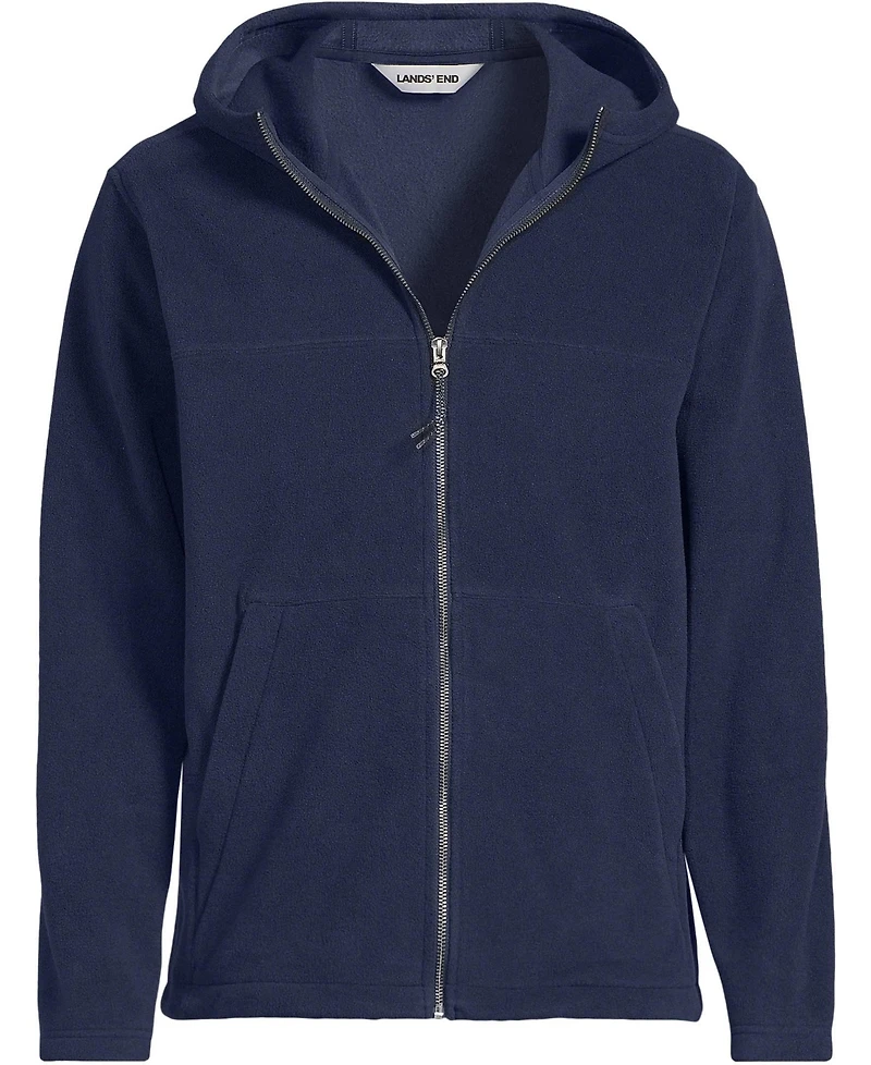 Lands' End Men's Anyweather RainDefense Full Zip Fleece Hoodie