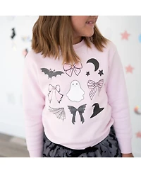 Sweet Wink Big Girls 10-12 Spooky Coquette Halloween Sweatshirt