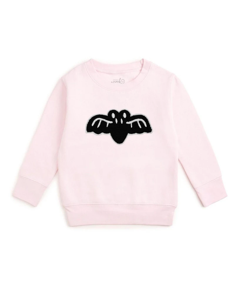 Sweet Wink Little Girls 5-8 Bat Patch Halloween Sweatshirt