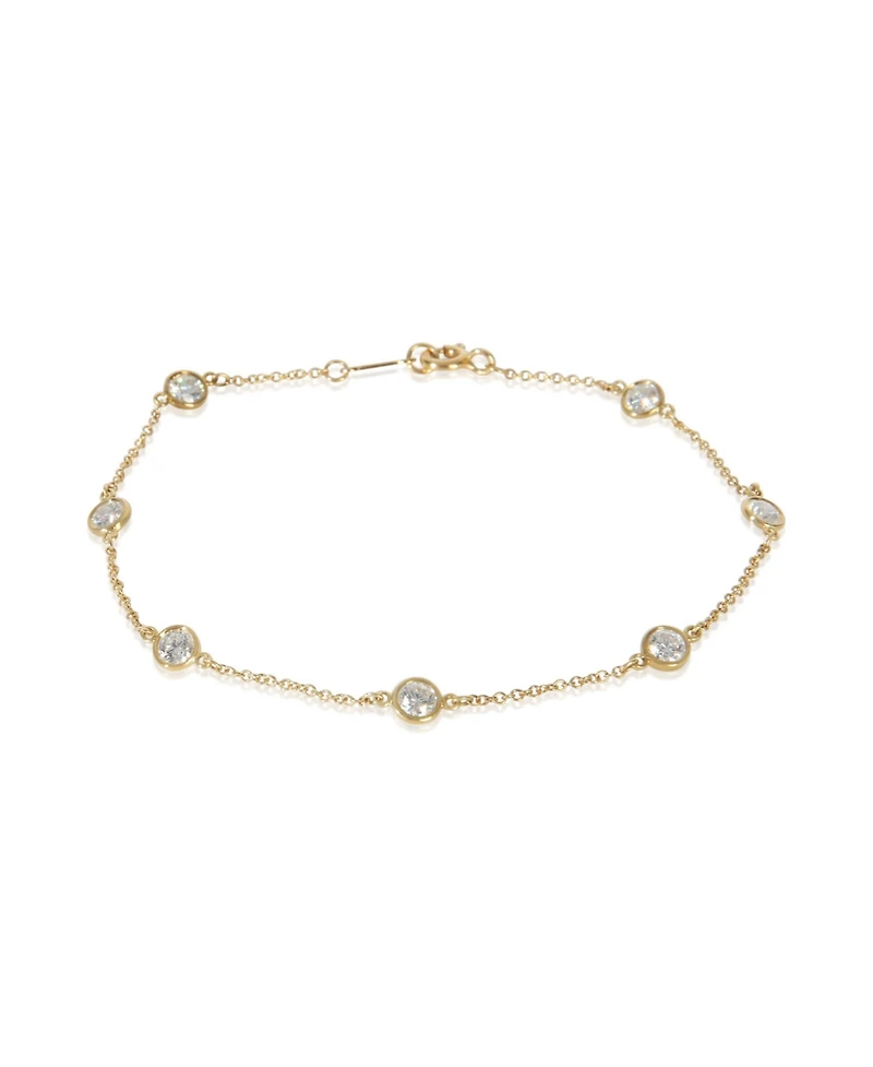 Pre-Owned Tiffany & Co Yellow Gold Diamond Elsa Peretti Diamond By The Yard Bracelet