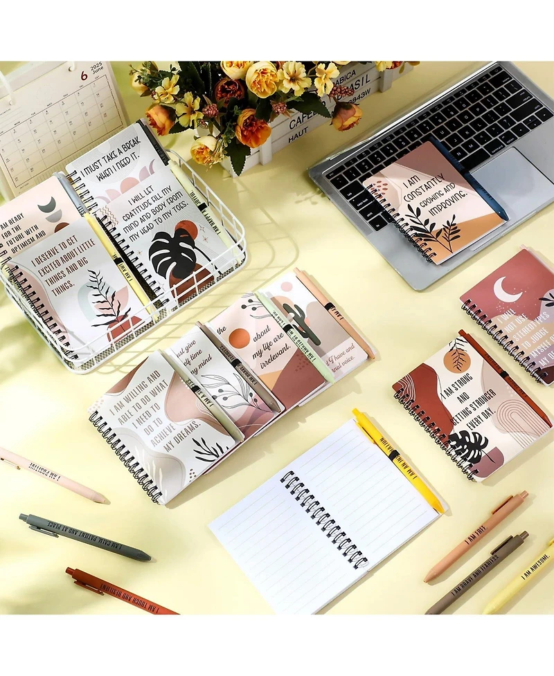 Danrong Positive Affirmation Journals And Pens Bulk Set For Women Motivational Gratitude Notebooks