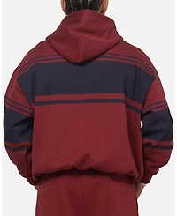 Carre Men's Varsity Stripe Oversized Full Zip Hoodie