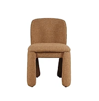 Jofran Set of 2 Breck Mid-Century Modern Curved Upholstered Dining Chair