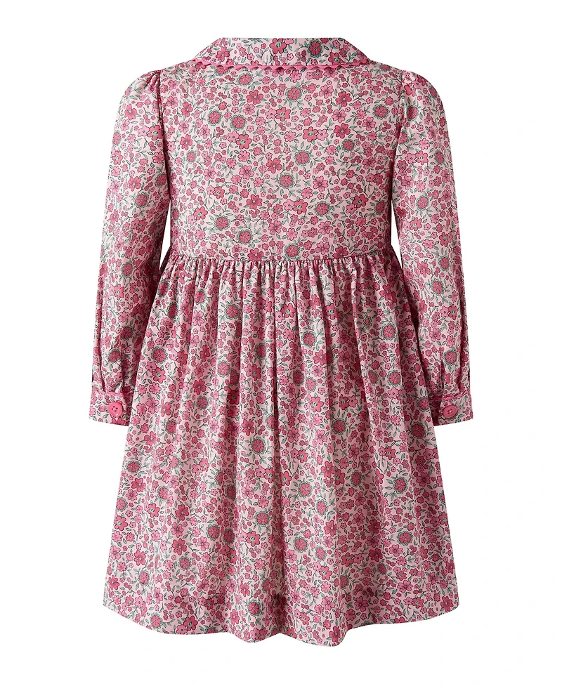 Rachel Riley Toddler Girls' 2T-5T Cosmos Long-Sleeve Floral-Print Dress